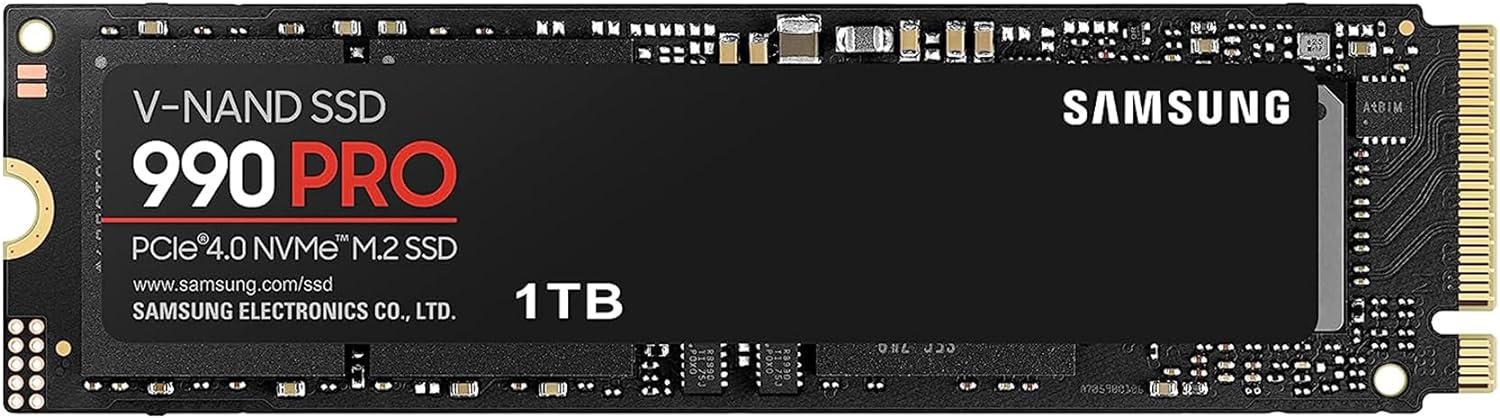 Samsung 990 PRO SSD 1TB internal M.2 2280 PCIe 4.0 NVMe 256-bit AES