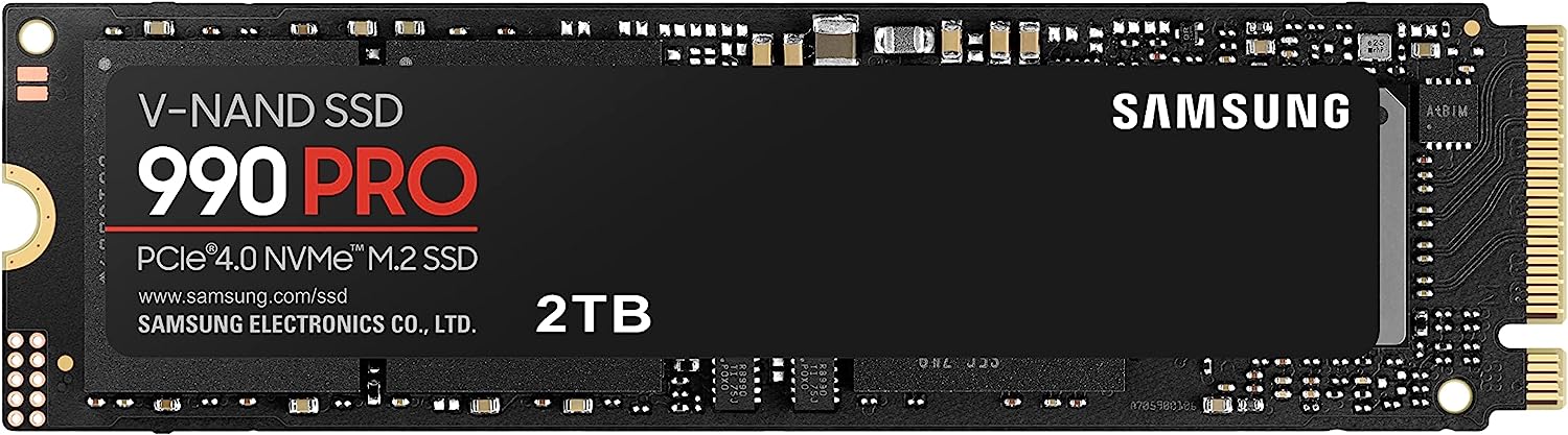 Samsung 990 PRO SSD 2TB internal M.2 2280 PCIe 4.0 NVMe 256-bit AES