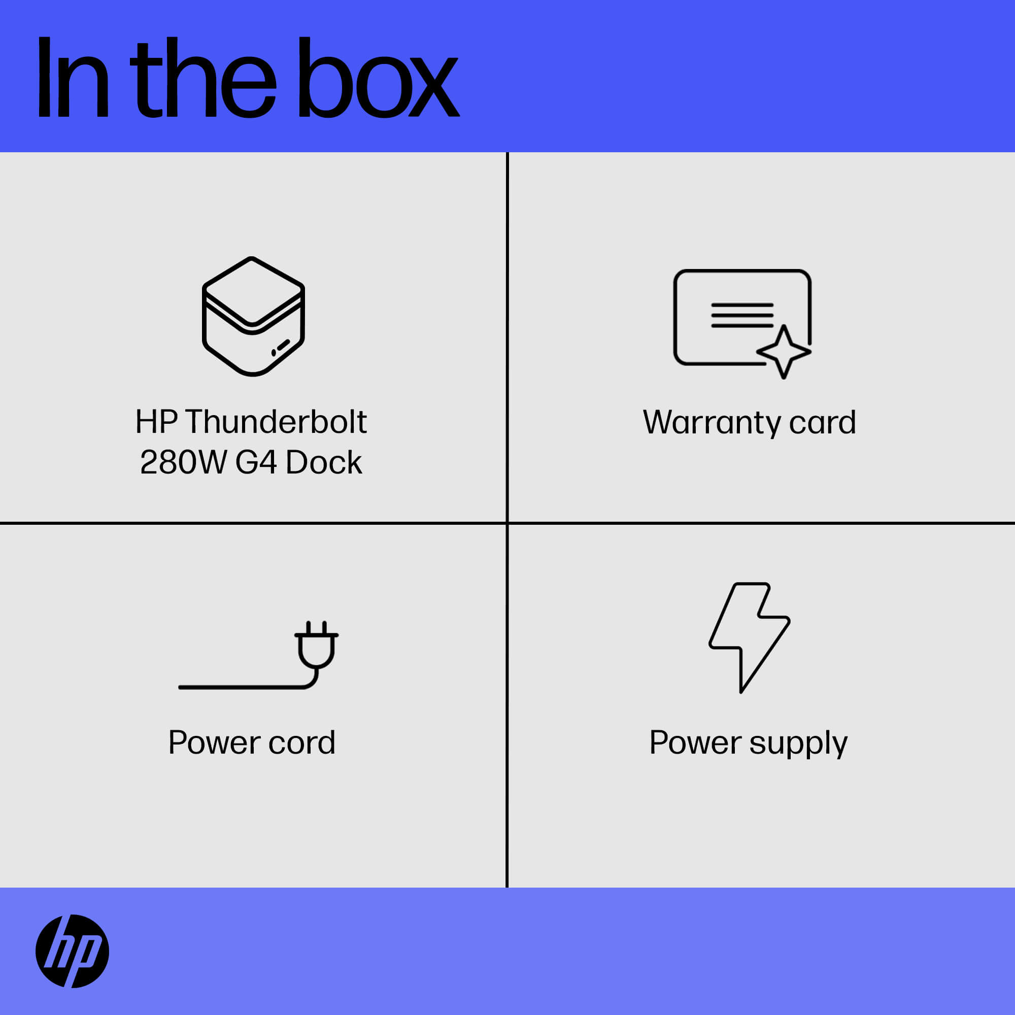 Station d'accueil HP Thunderbolt 280W G4