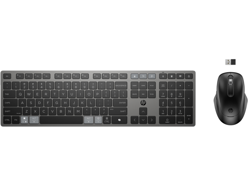 HP 725 Multi-Device Rechargeable Wireless Keyboard & Mouse